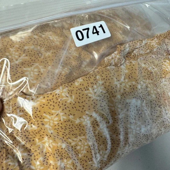 Vintage April Cornell Yellow Midi Skirt Floral Size S Boho Cottagecore Boho Chic - Picture 14 of 14